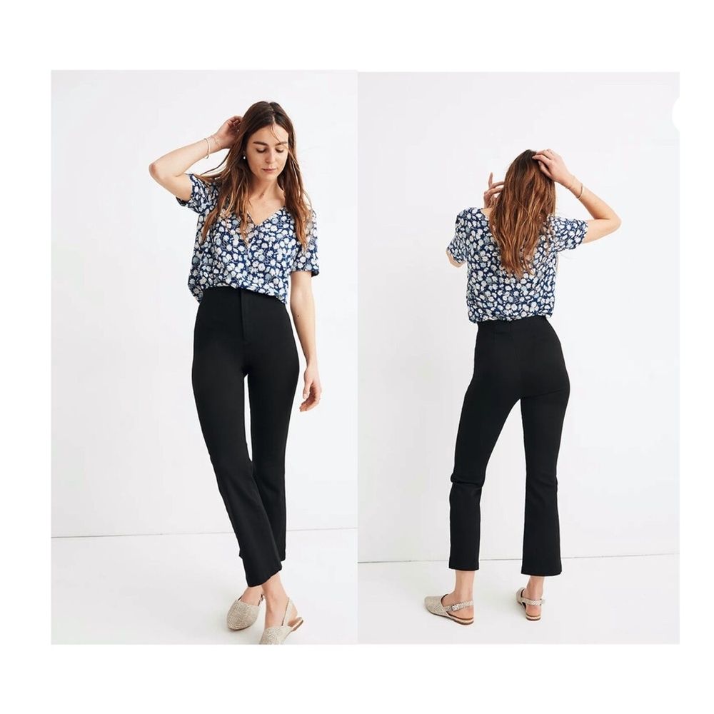 Madewell Fraser Demi-Boot Pants Black 30